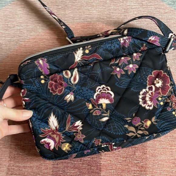 Vera Bradley Floral Boho Shoulder Satchel - Picture 6 of 11